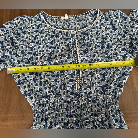 Max Studio Blue and White Floral Dress Size Small - Picture 8 of 9